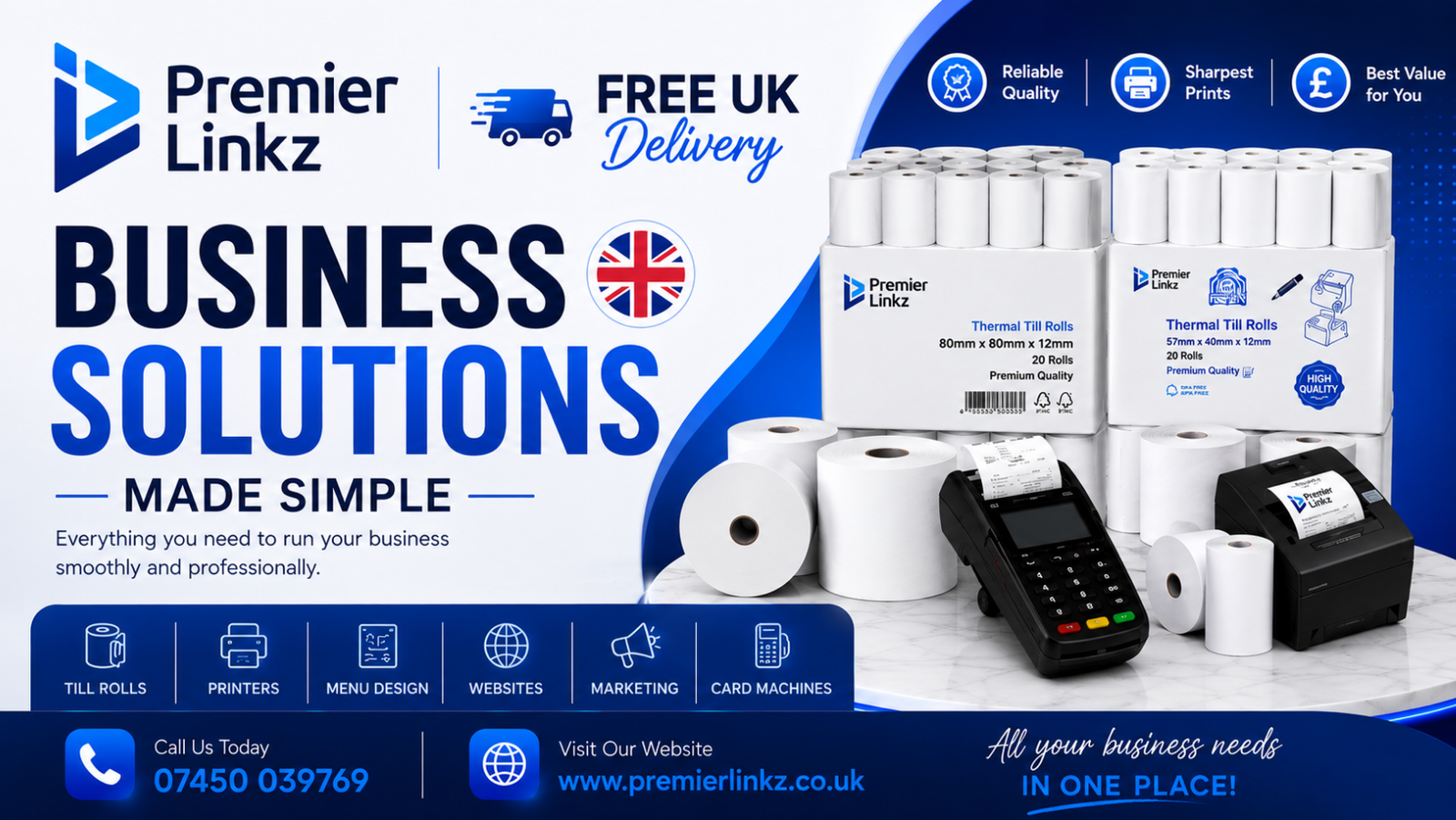 Premier Linkz business solutions promotional banner